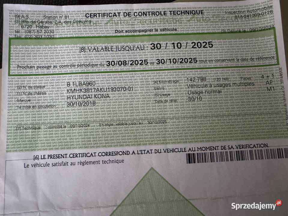 Hyundai Kona 2018 16CRDI nowy rozrząd olej filtr lakier metallic Kona Bydgoszcz