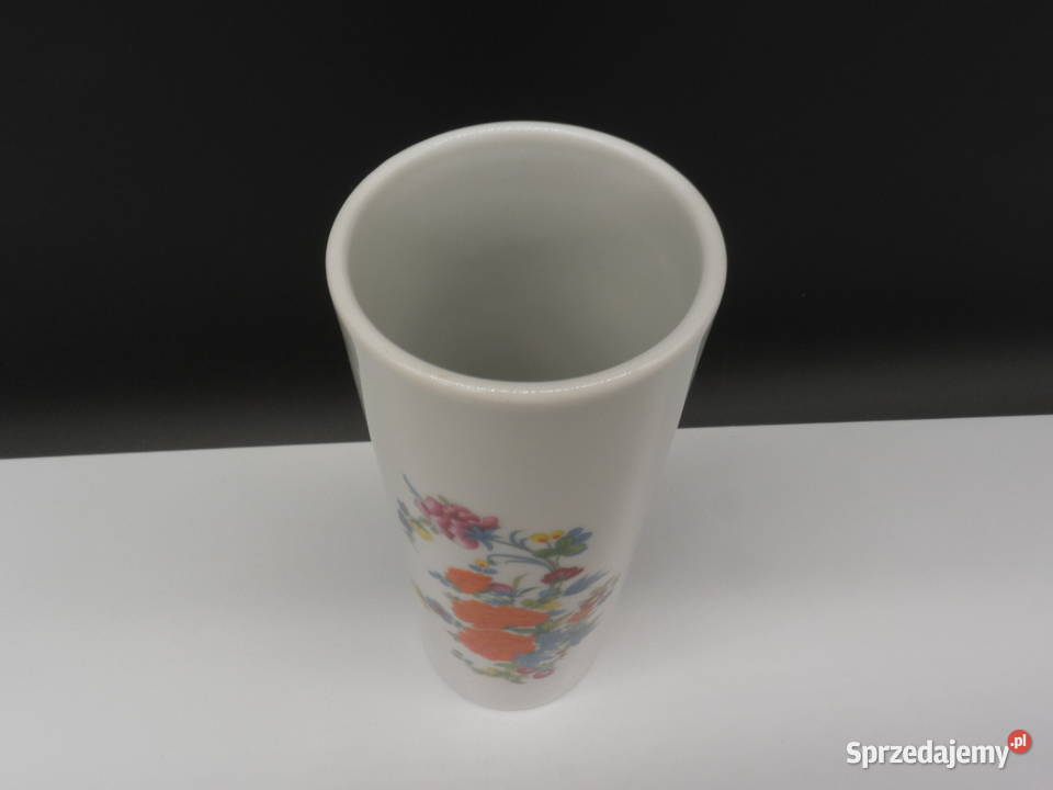 Porcelanowy Wazon z motywem kwiatowym marki wielkopolskie Raszków