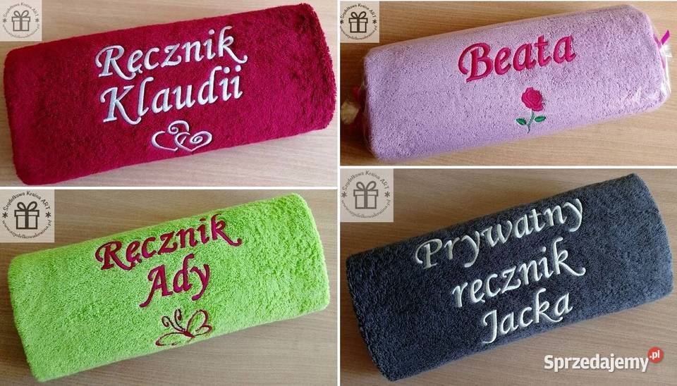 Prezent Księgowej Księgowego ręcznik z napisem Toruń