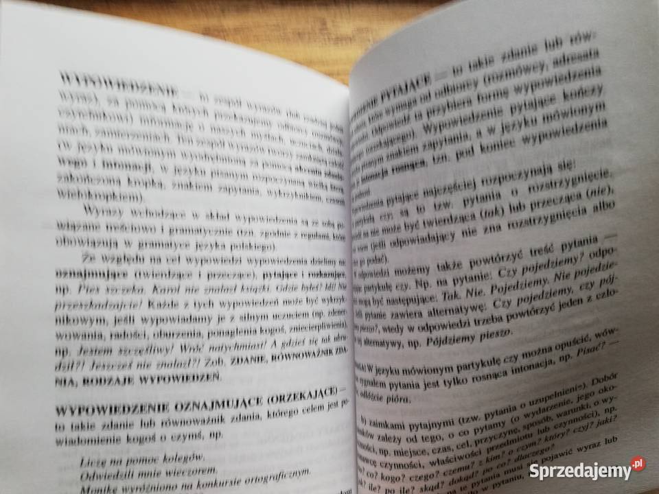 Mały słownik terminów gramatycznych rzeczowników Kraków sprzedam
