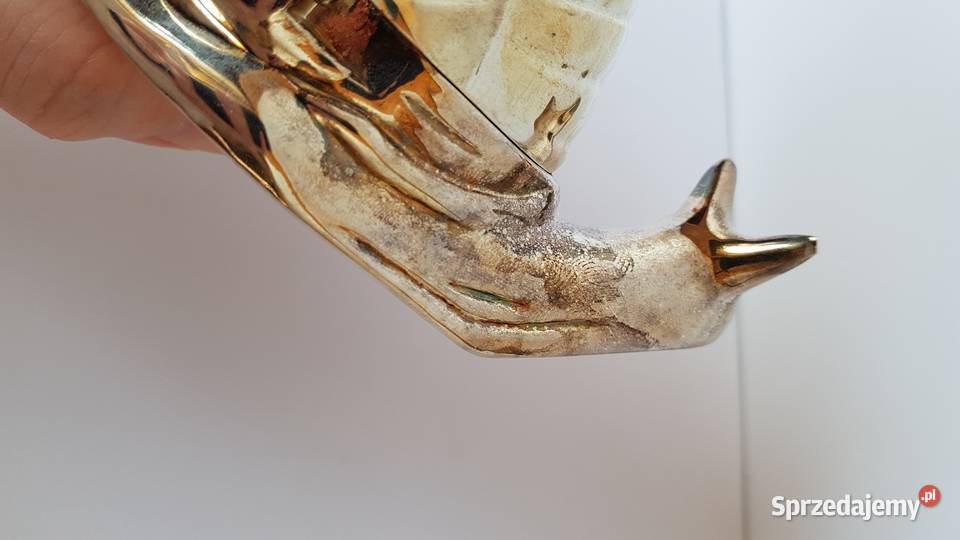 Platerowana maselnica ślimak ze szklanym wkładem Pozostałe sprzedam