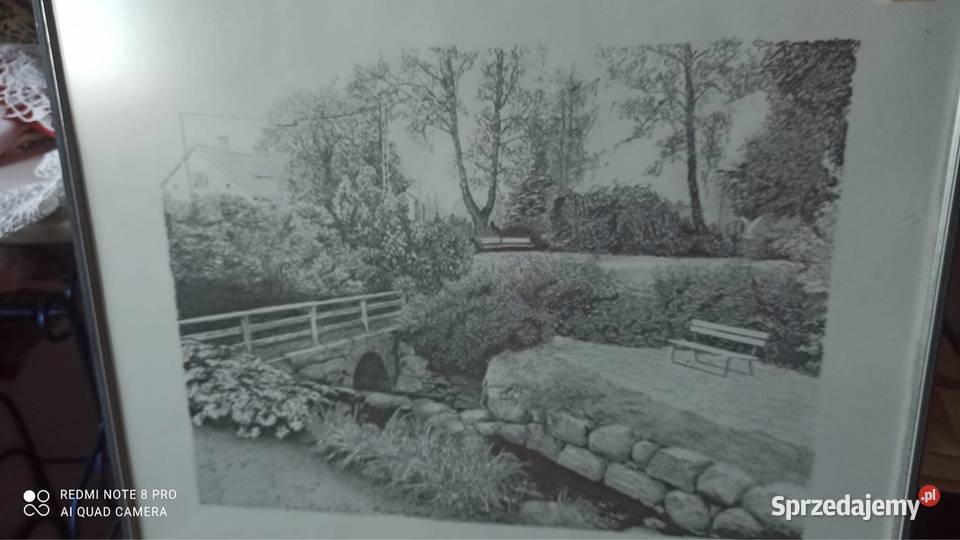 Grafika reprodukcja szkłem Porcelana i szkło Gdańsk sprzedam