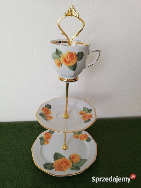 Patera w zółte róże porcelana winterling Gorlice