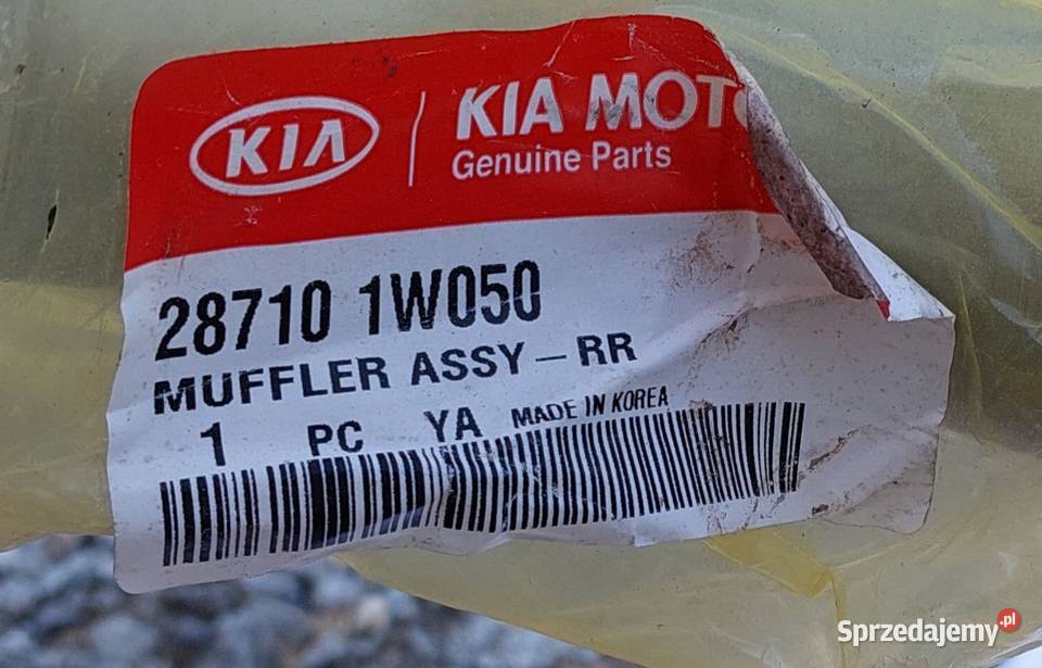 TŁUMIK KOŃCOWY KIA RIO 20112014 11 CRDI Mielęcin sprzedam