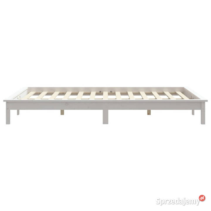 Rama łóżka biała lite drewno sosnowe 140 x 200 mazowieckie Warszawa