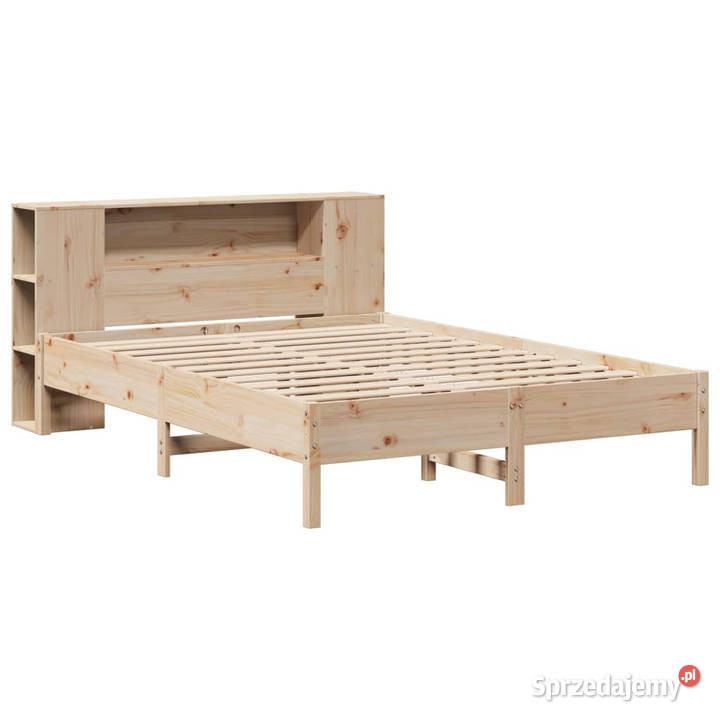 Łóżko z regałem bez materaca lite drewno sosnowe 82cm Warszawa