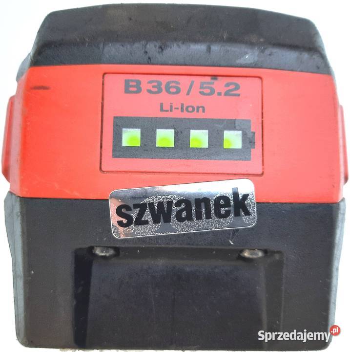Akumulator bateria HILTI B36 52Ah TE30 AG125A36 śląskie Gaszowice