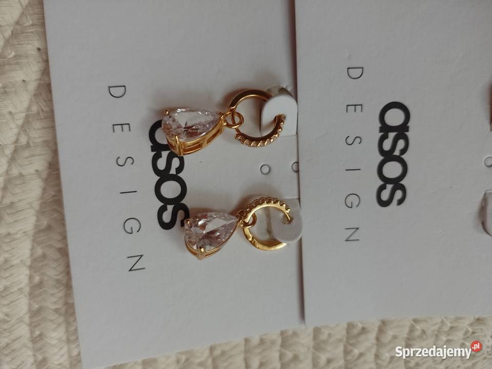 ASOS Bogato zdobione kolczyki Biznesowe Gold Kraków