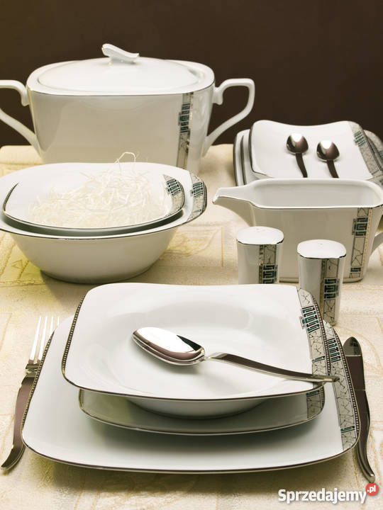 Serwis obiadowy porcelanowy Saturn Porcelana Wałbrzych