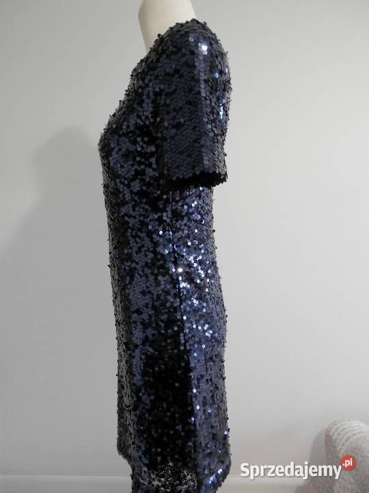 Sukienka Wieczorowa Imprezowa Klubowa Granatowa niebieski podlaskie Łomża