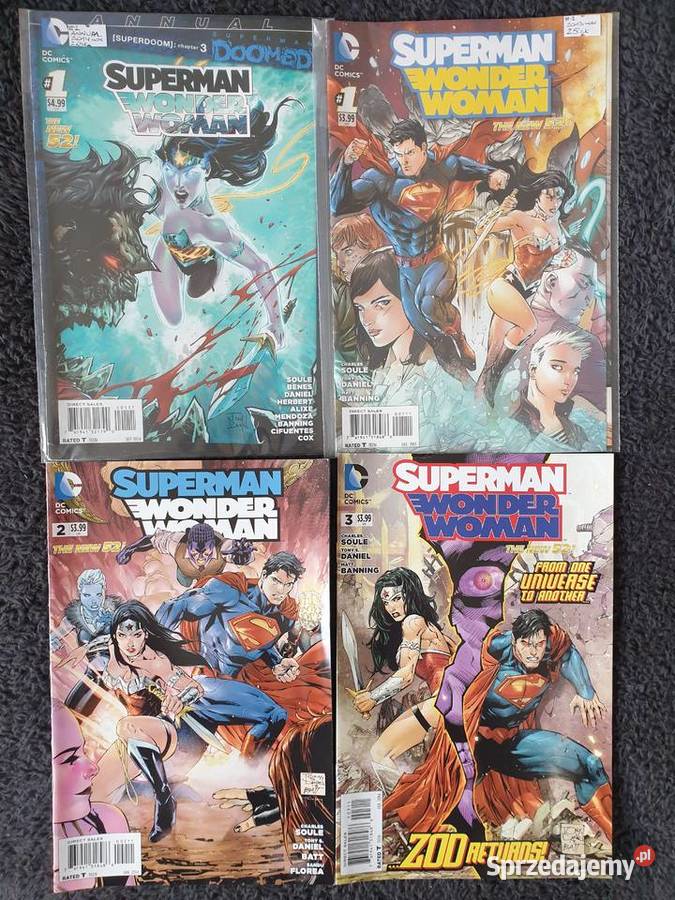 Superman Wonder Woman zestaw 24 komiksy DC USA Amerykańskie Gdynia