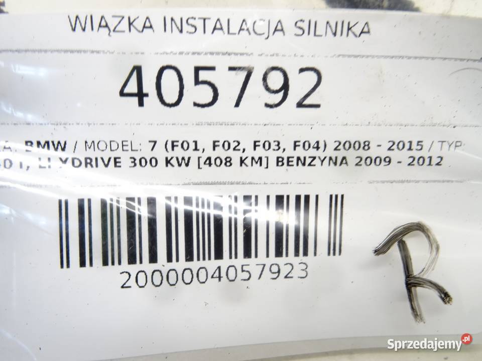 WIĄZKA WTRYSKÓW BMW F01 7614896 0815