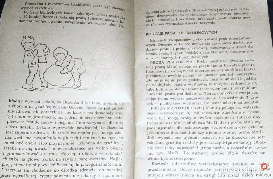 Odziecku zakażonym gruźlicą Anna Paszkowska Rok wydania 1965 Chełm