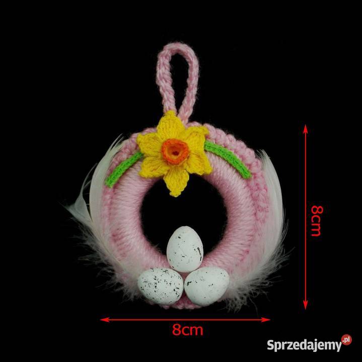 Zawieszka ozdoba wielkanocna szydełkowa 8 Z215 Pozostałe Kluczbork