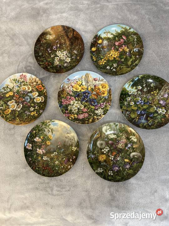 Zestaw 7 talerzy ozdobnych Furstenberg