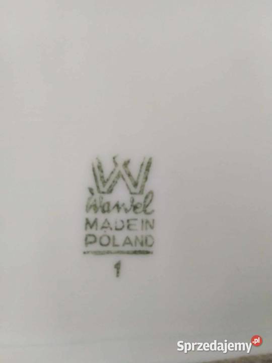 Półmiski białe Wawel PRL Porcelana i szkło dolnośląskie Wałbrzych
