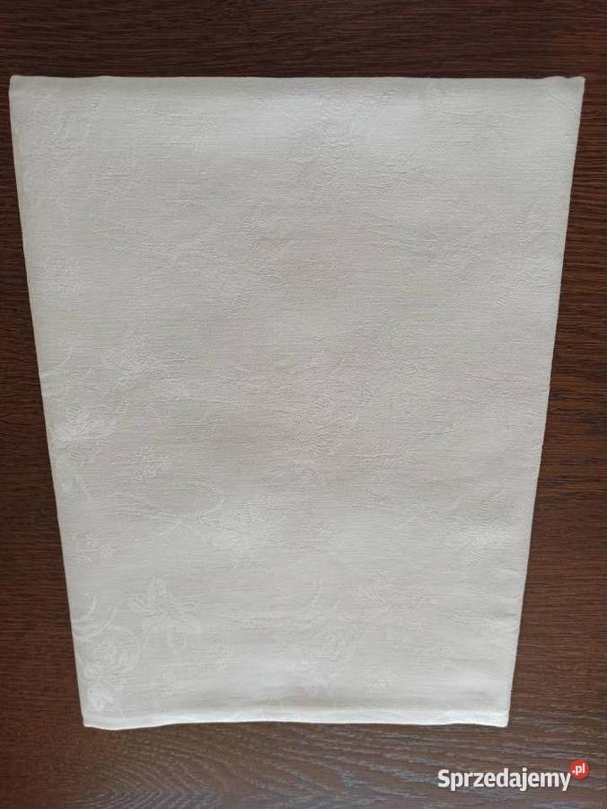 Obrus biały 100 bawełna duży 195x130 Obrusy Białystok sprzedam