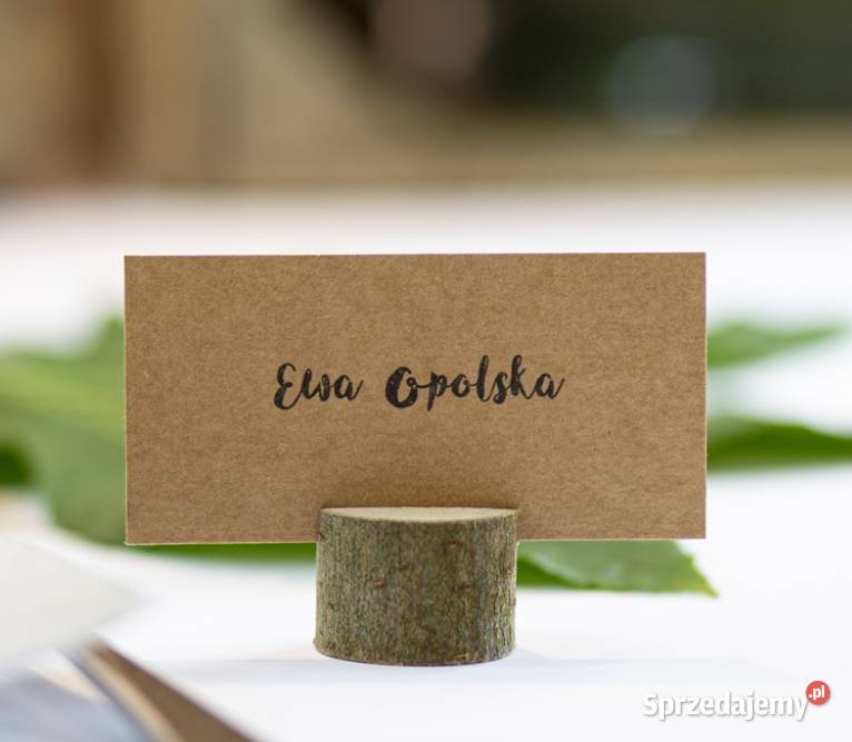 drewniane stojaczki do winietek wesele