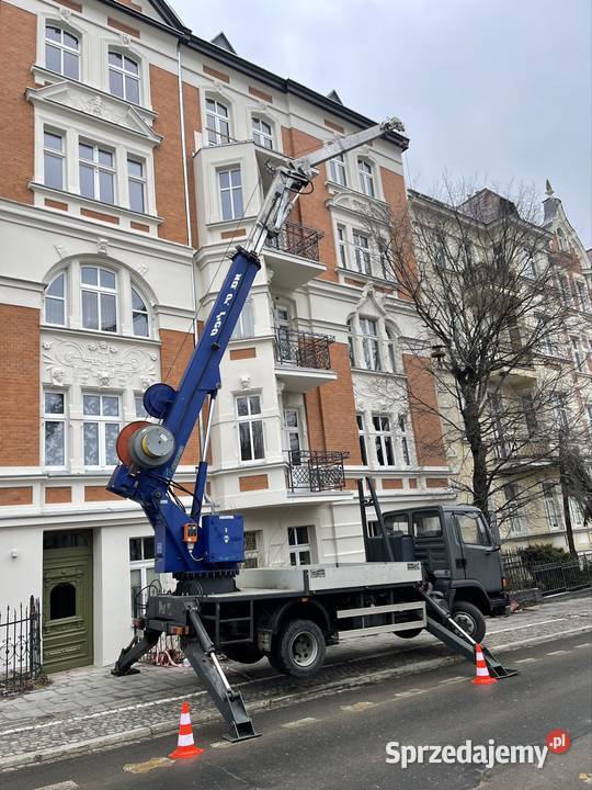 Żuraw Ciesielski dźwig dekarski Bcker AK 271000 Koła Kiełczewo
