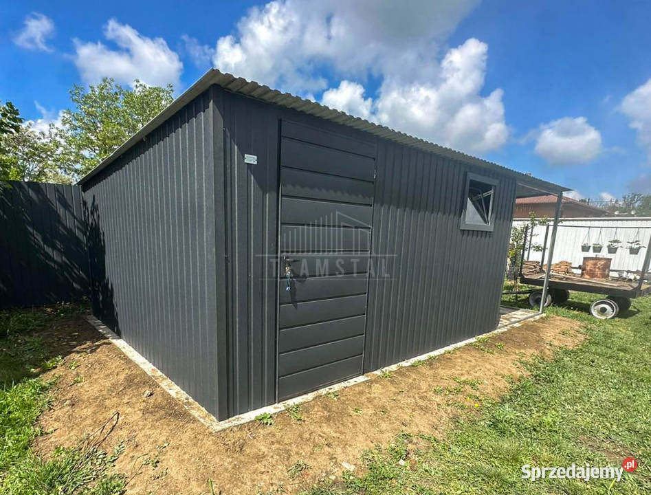 Schowek Domek ogrodowy 4x5 m wiata 2x5 m drzwi Grudziądz