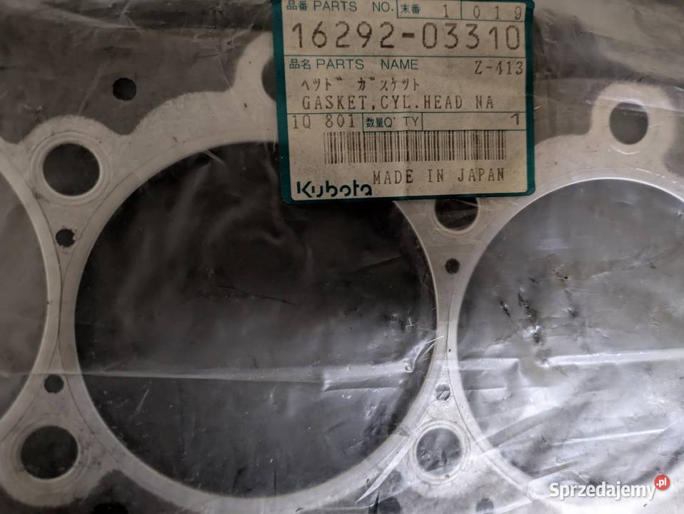 Uszczelka pod głowicę Kubota V1505 OM oryginał Kłodawa