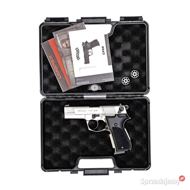 Pistolet wiatrówka Walther CP88 nikiel 45 mm Sporty strzeleckie i myślistwo Warszawa