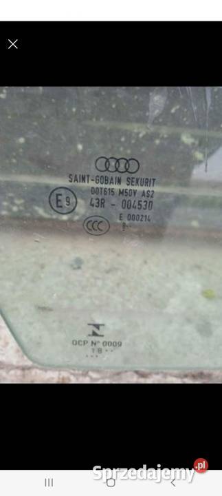 Szyby audi Q5 prawy przód i tył Uszczelki szyb Radymno