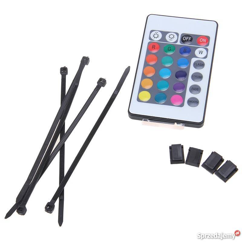 Podświetlenie LED do auta KOLOROWE na PILOTA Radom