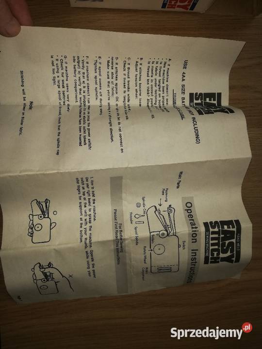 Maszyna do szycia na baterie mazowieckie Warszawa