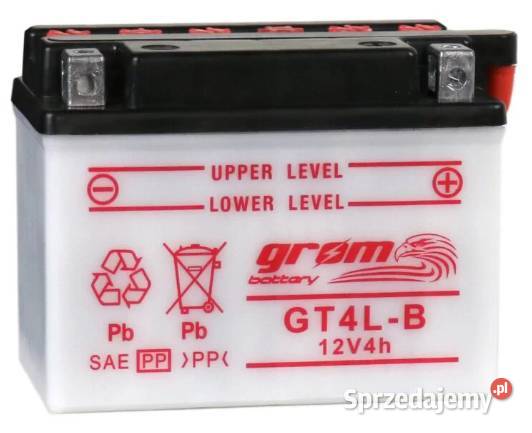 Akumulator motocyklowy GROM GT4LB 12V 4Ah 60A P Ostrowiec Świętokrzyski
