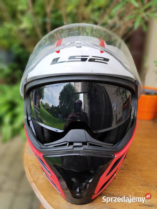 KASK MOTOCYKLOWY SZCZĘKOWY LS2 METRO ROZMIAR L Strażów