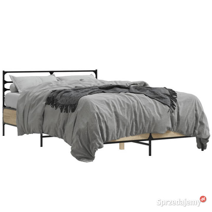 Rama łóżka dąb sonoma materiał drewnopochodny 74cm mazowieckie Warszawa