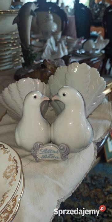 Figurka Pary gołębi LLADRO Spain Antonio Porcelana i szkło Gdańsk