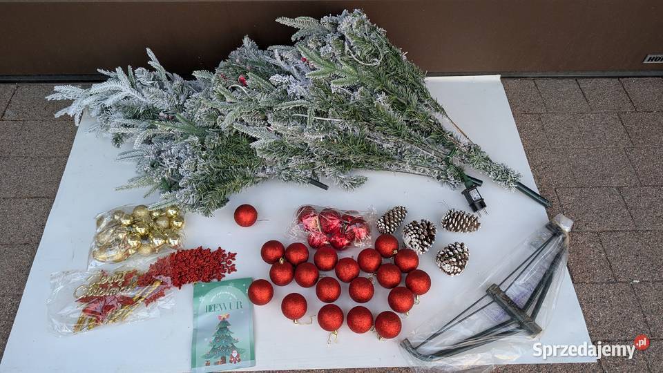 Choinka sztuczna Dewur 180 ozdoby oświetlenie Jadowniki sprzedam