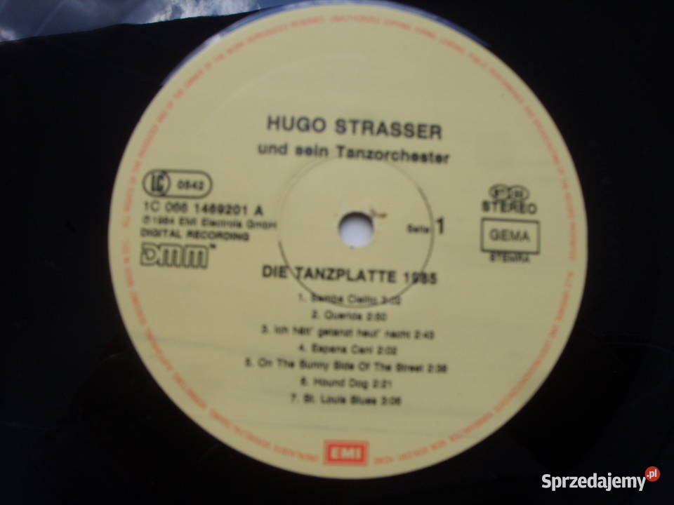 Winyl LP HUGO STRASSERDIE TRANZPLATE 1985 Wołów