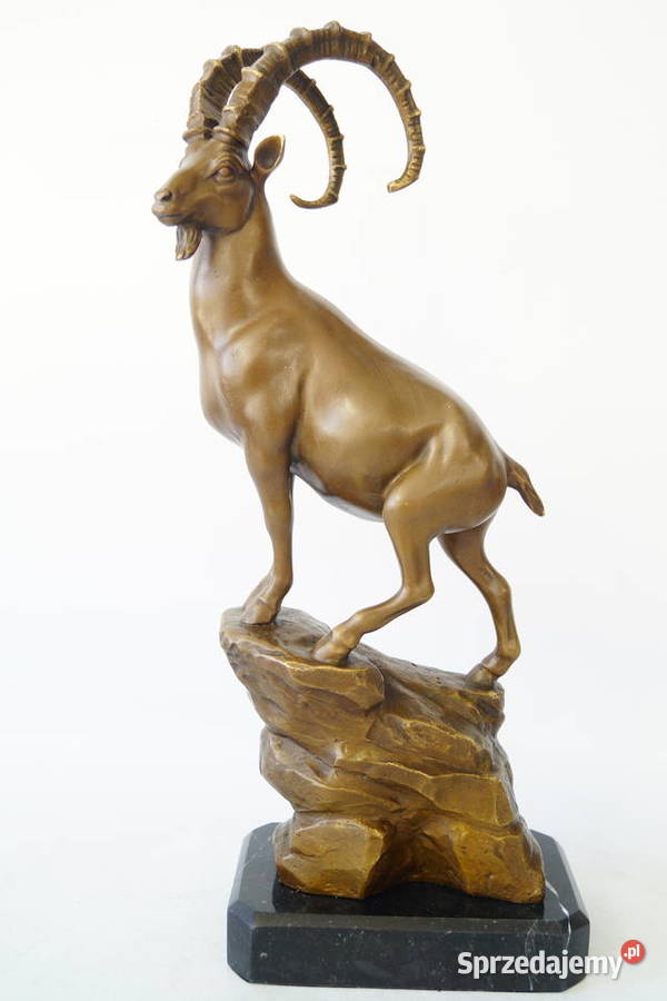 Figura z brązu rzeźba KOZICA piękna Gizałki sprzedam