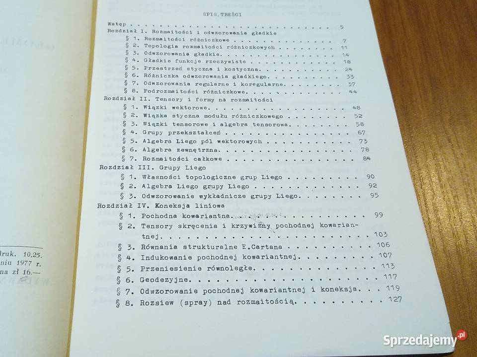 Geometria różniczkowa skrypt studentów III Gdańsk