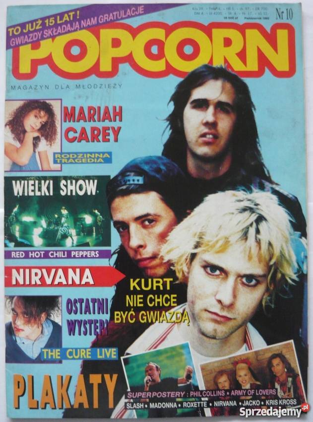 POPCORN 10 1992 NIRVANA miesięcznik Warszawa