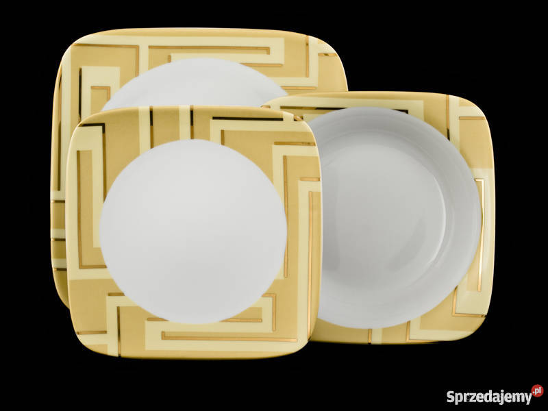 Serwis obiadowy Etna Wezuwiusz nowoczesna Ceramika i szkło