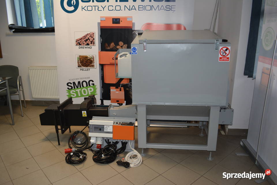 Palnik na zrębki trociny pellet wióry i odpady Szczytno