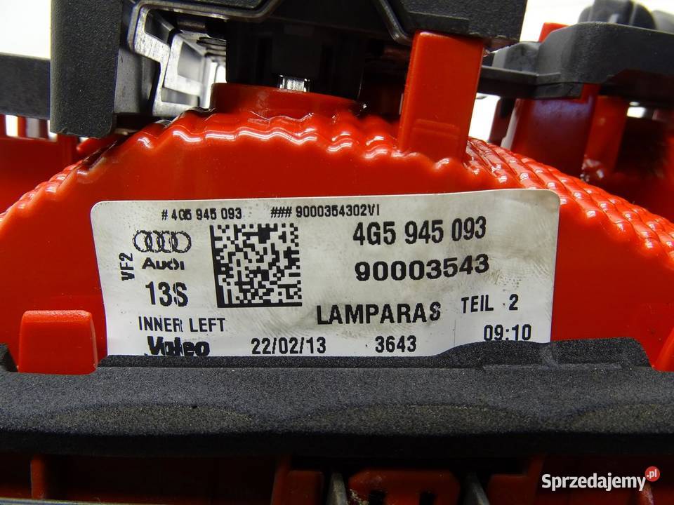 LAMPA LEWA LEWY TYŁ TYLNA 4G5945093 AUDI A6 C7
