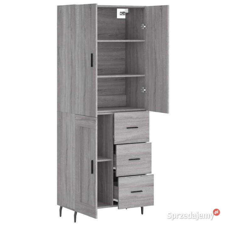 Witrynka szary dąb sonoma 695x34x180 materiał Kredensy i witryny mazowieckie Warszawa sprzedam