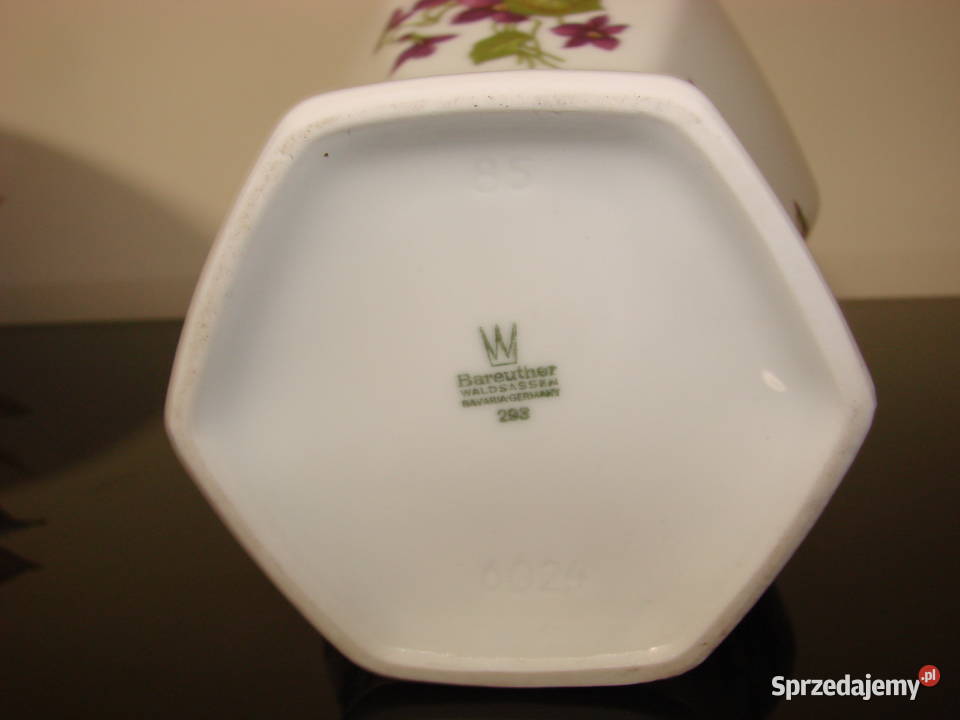 Bareuther porcelanowy wazon Pruszcz Gdański
