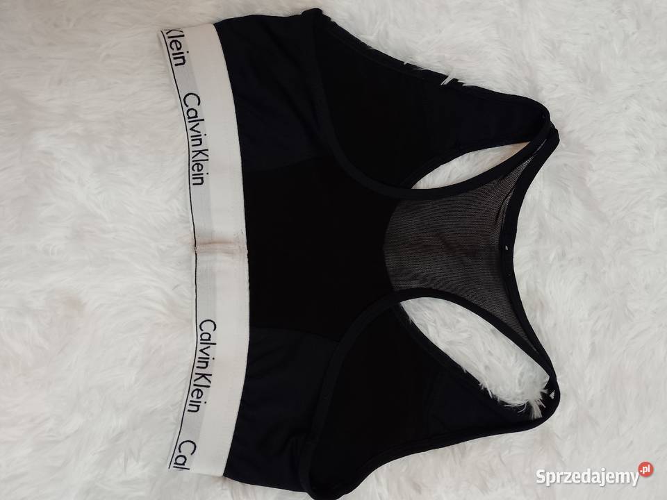 3638 Calvin Klein Czarny top fitness bokserka Topy i koszulki Kraków