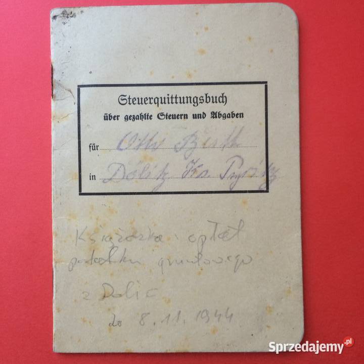1796 Niemiecka Książeczka Opłat Dolice