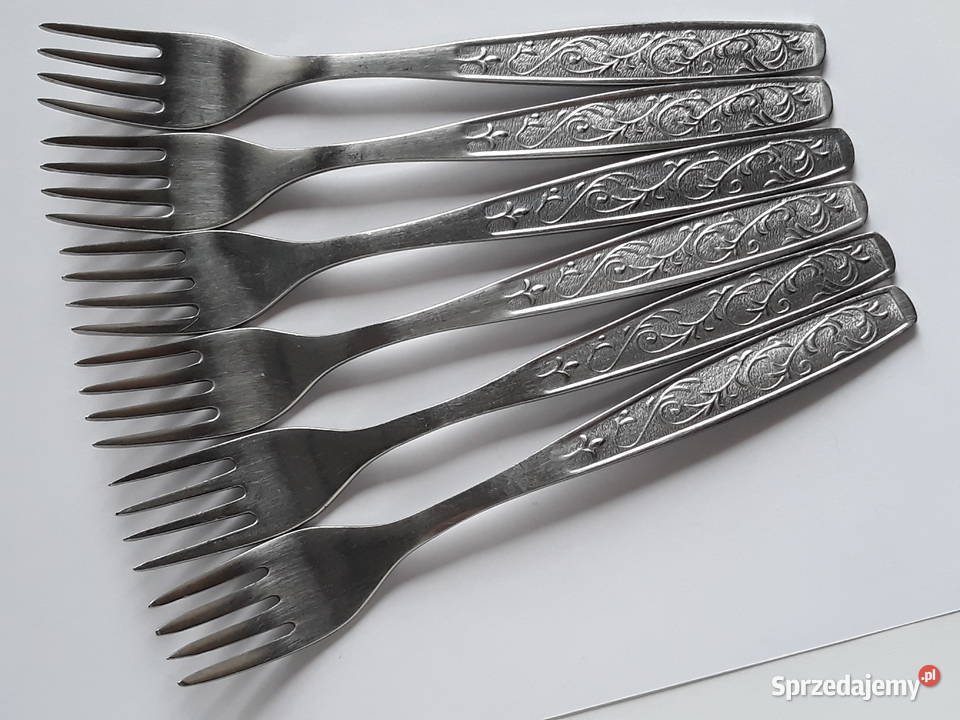 Widelce obiadowe PNĄCZA Gerlach sztućce PRL Dąbrowa Górnicza