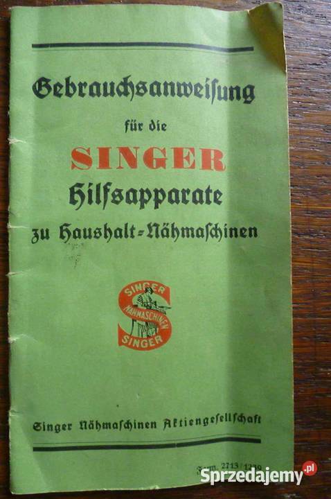 MASZYNA DO SZYCIA SINGER NAHMASCH MOTOR Kraków