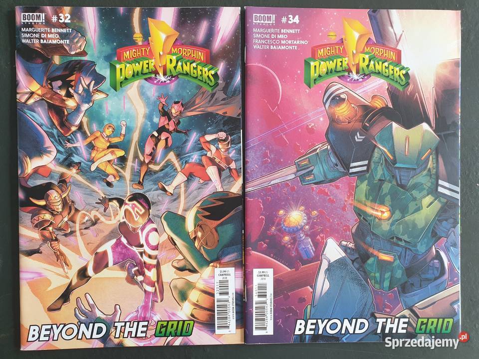 Power Rangers kolekcja 18 komiksów USA fantasy i s-f Komiksy Gdynia