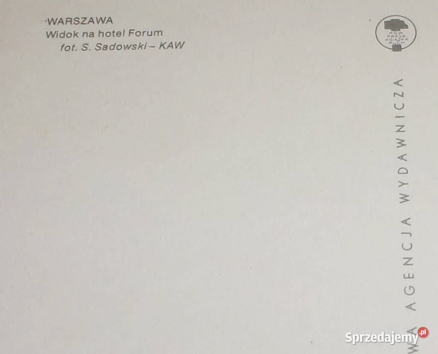 Warszawa na pocztówce z lat siedemdziesiątych Pruszków
