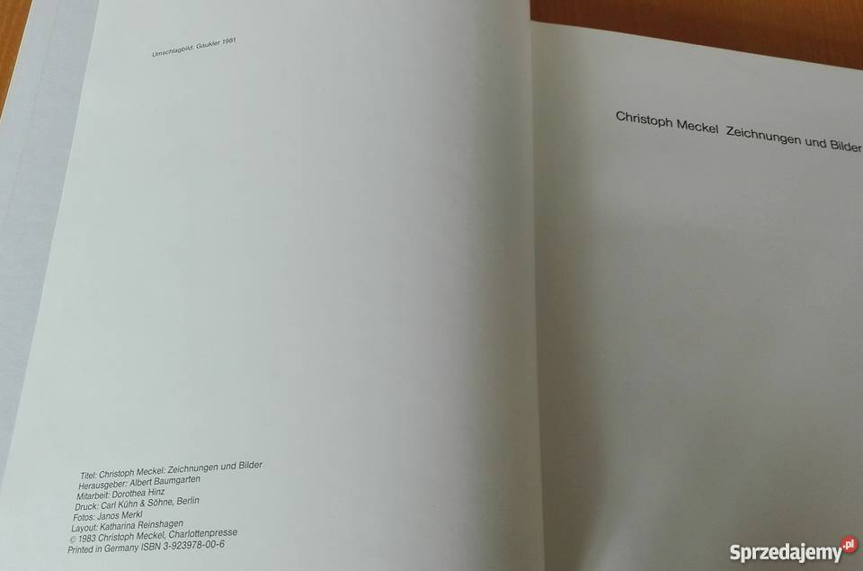 Christoph Meckel Zeichnungen und Bilder Gdańsk sprzedam